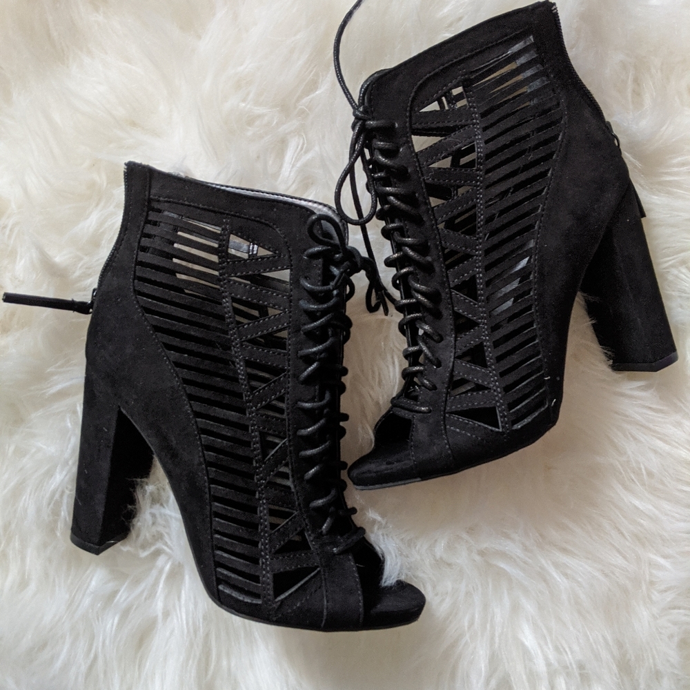 NEW XOXO Bedelia Open Toe Heels Sandals